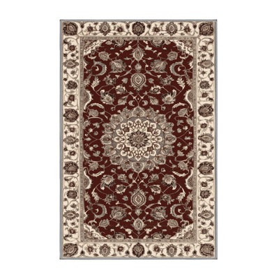Machine Washable Persian Gray Area Rug