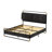 Upholstered Metal Canopy Bed-856990018-862300148