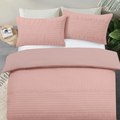 3D Embossed Allover Pattern Paloma Duvet Set