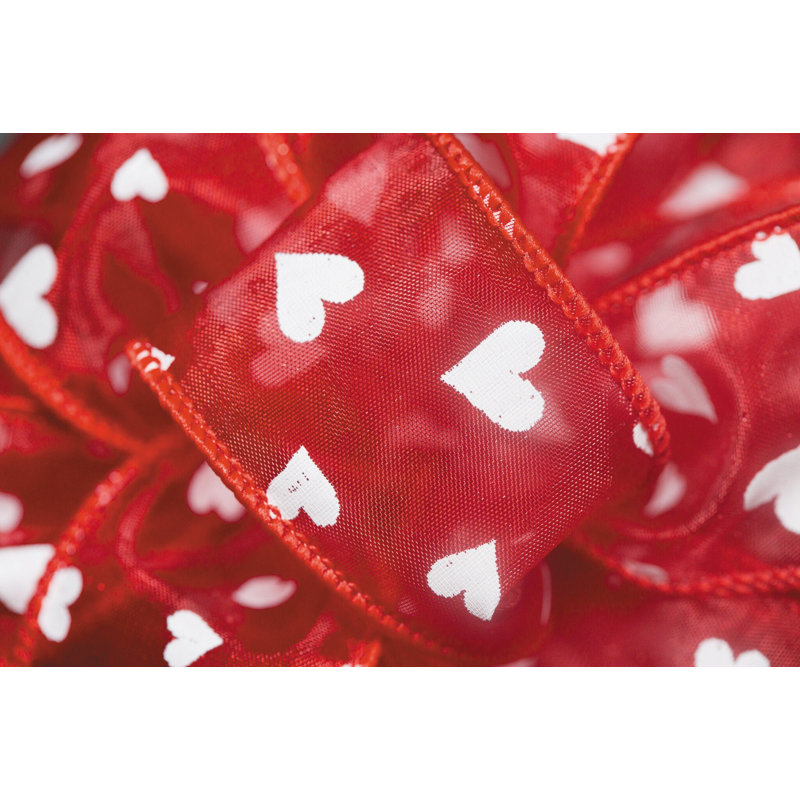 Ruban câblé uni à paillettes, Rouge