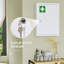 Armoire murale avec serrure 16 po x 21 po, acier à 3 niveaux, blanc, pour la salle de bain et la cuisine, améliore l'organisation de la sécurité verrouillable de votre rangement