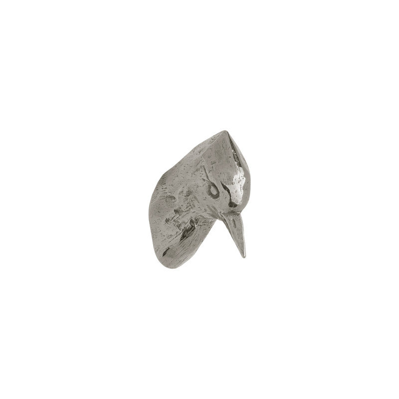 Bird Bronze Novelty Knob, White Bronze Medium