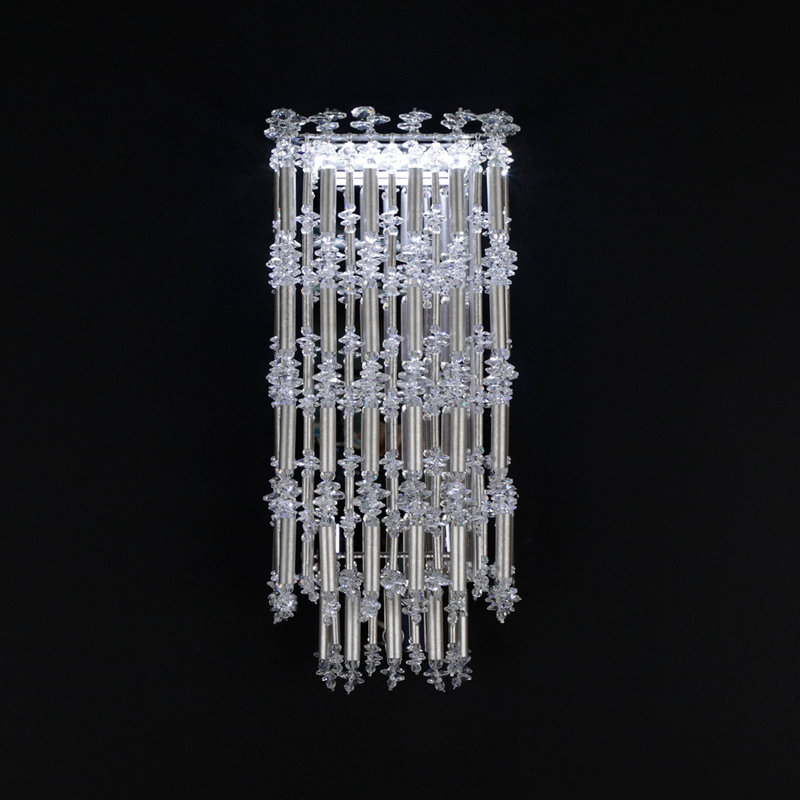 Tahitian 1 - Light LED Flush Mounted Sconce, Antique Silver