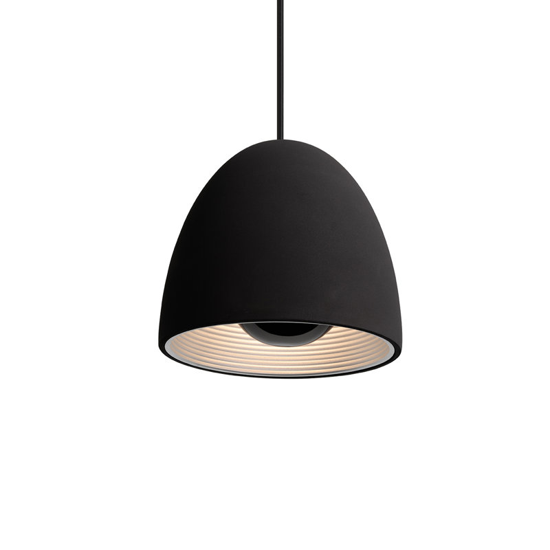 Petit luminaire suspendu Castle noir, H 14,6 po x l 15,8 po x P 15,8 po