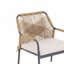 Ensemble de conversation moderne Seabreeze 4 pièces, couleur naturelle et crème-135967033