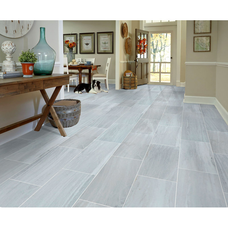 Marble Look Wall & Floor Tile, 12"W x 24"L