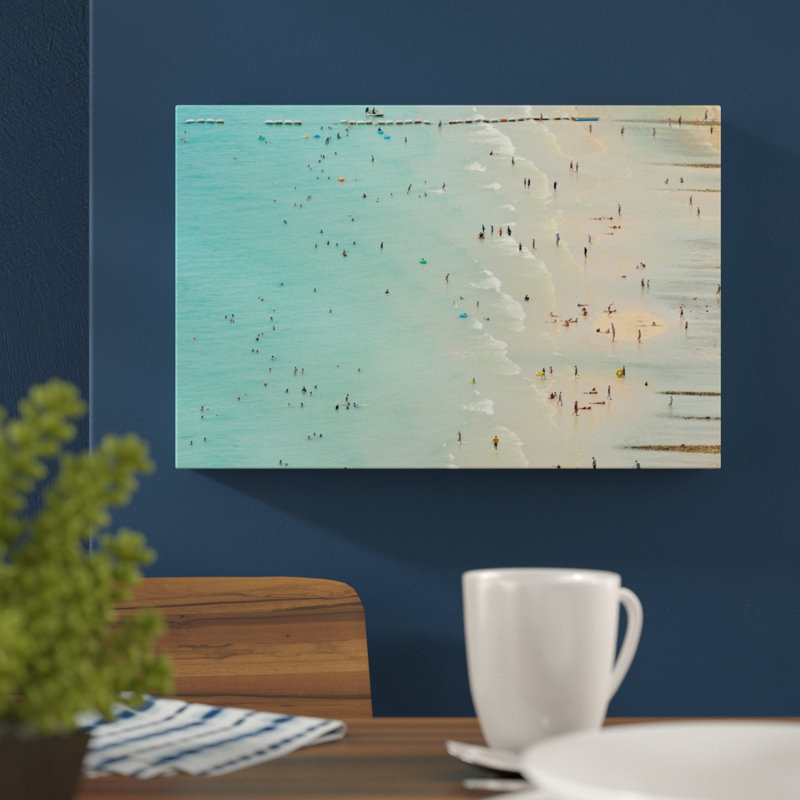 Fun At The Beach - Wrapped Canvas Print, 41 cm H x 61 cm W x 3.81 cm D