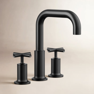 Purist Deck Bath Faucet Trim with Cross Handles