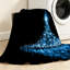 Jeté en flanelle bleue ultra douce, imprimé recto Best Christmas Tree-132079539