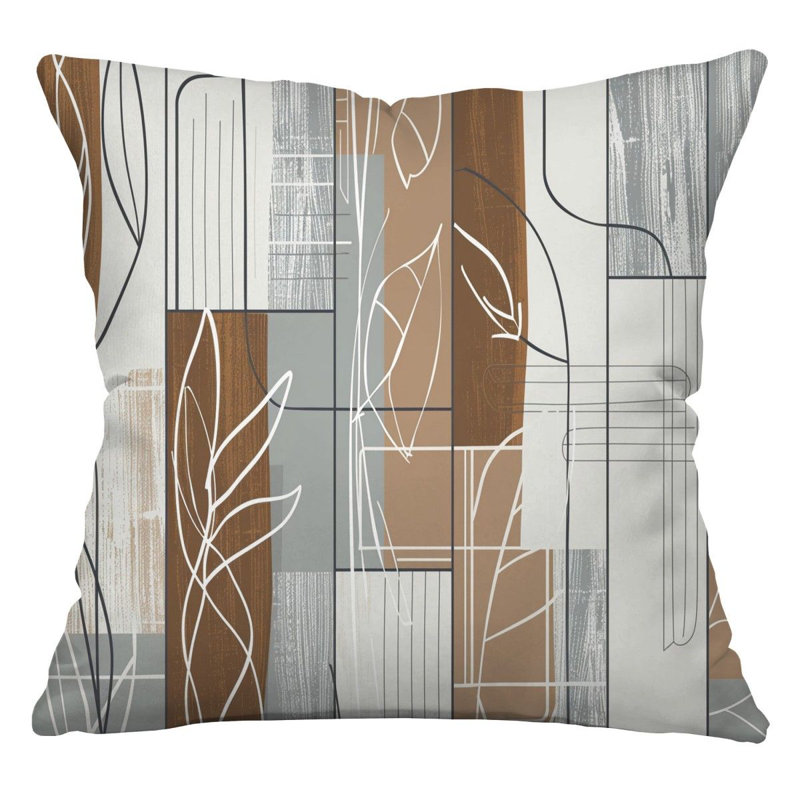 Coussin en coton réversible, H 16 po x l 16 po