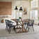 Majidah Solid Wood Arm Chair in Black