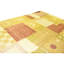 Tapis beige et rouille de haute qualité noué à la main