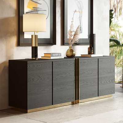 Modern Minimalist Sideboard Cabinet With 4 Doors