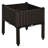 Plastic Raised Garden Bed Planter Raised Bed with Self-Watering Design and Drainage Holes for Flowers, Brown-298810100-298810102