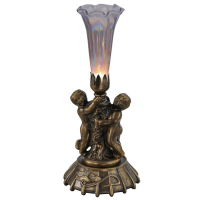 Twin Cherub Torchiere Lamp