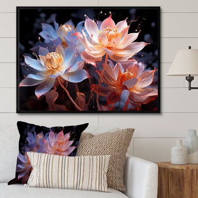 «Beautiful Rainy Lotus Dance III», reproduction sur toile