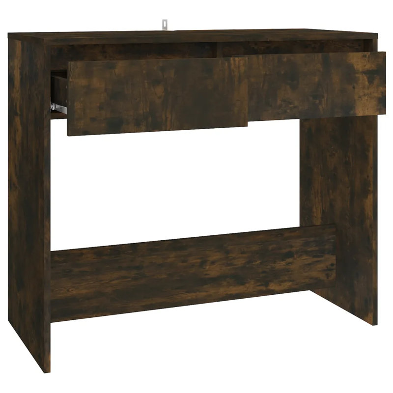 Isaish Console Table, 76.5cm H x 89cm W x 41cm D, Smoked Oak