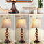 Ensemble de 2 lampes de table traditionnelles à contrôle tactile