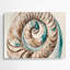 Art mural en métal beige Collection Coastal Conch