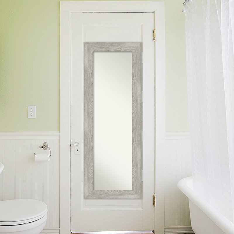 Miroir de porte non biseauté Barossa, Gris colombe délavé