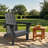 HDPE Outdoor 3-Position Adjustable Backrest Adirondack Chair with Cup Holder and Foldable Design-1525232645