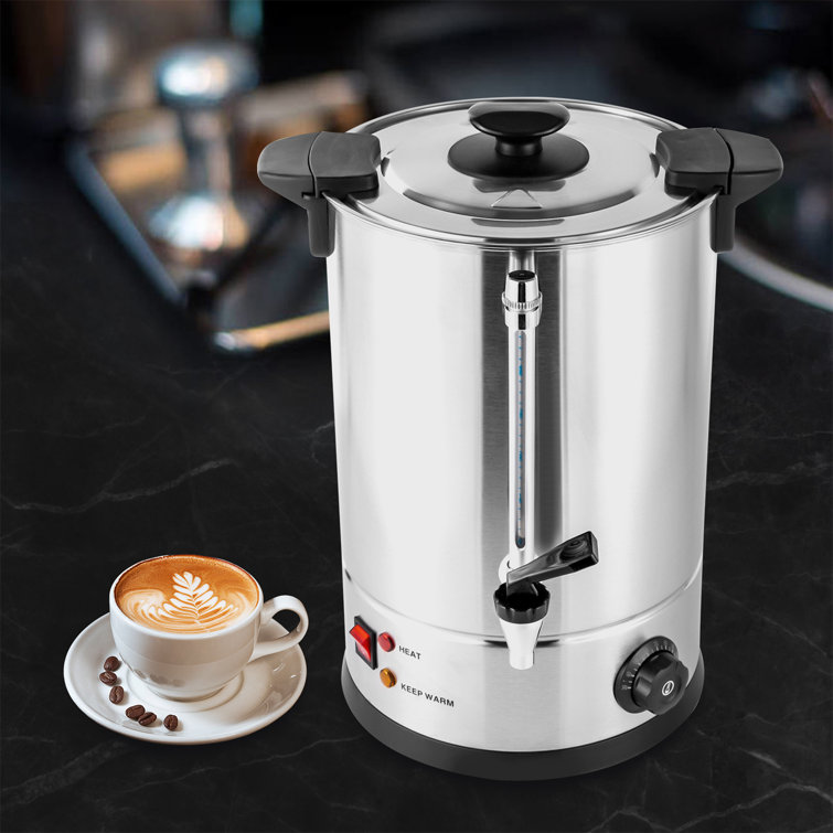 Hot Beverage Dispenser, 12L Stainless Steel Coffee Urn and Hot