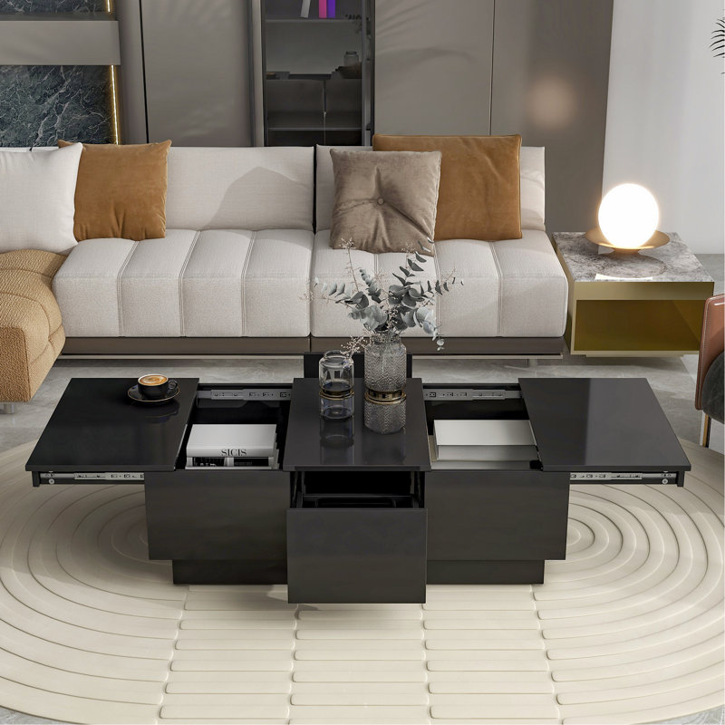 Trevontay 2 - Drawer End Table, Black