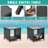3 Pcs Patio Chaise Lounge with Coffee Table Cushion&Pillow Outdoor Lounge Chair Chaise Lounger Patio Reclining Chair 5 Angle Adjustment PE Rattan for Courtyards Poolside Garden-1673608104