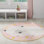 Round Machine Woven Polypropylene Plastic Rug