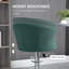 Ensemble de 2 tabourets réglables, tabouret de cuisine rembourré en velours