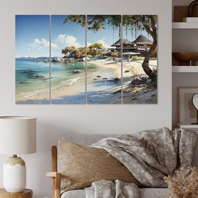 " Negril Beach Jamaica II " 4 - Pieces