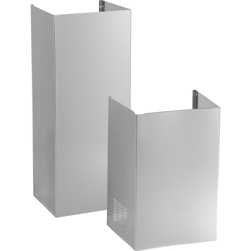Rallonge de cheminée pour hotte range, H 24,4 po x l 8,25 po x P 7,06 po, Ardoise noire