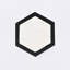 Ensemble de 2 tables gigognes élégantes, dessus en marbre hexagonal avec cadres en métal noir pour intérieurs modernes et transitionnels