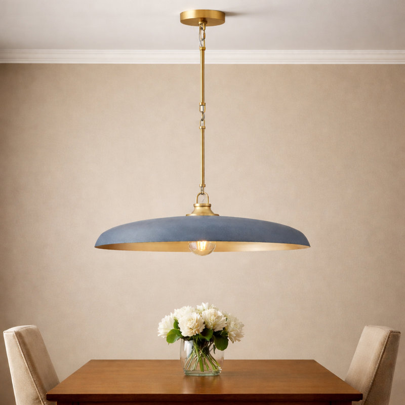 Hinkley Sadie 24" Large Saucer Shaped Chandelier, Vintage Denim