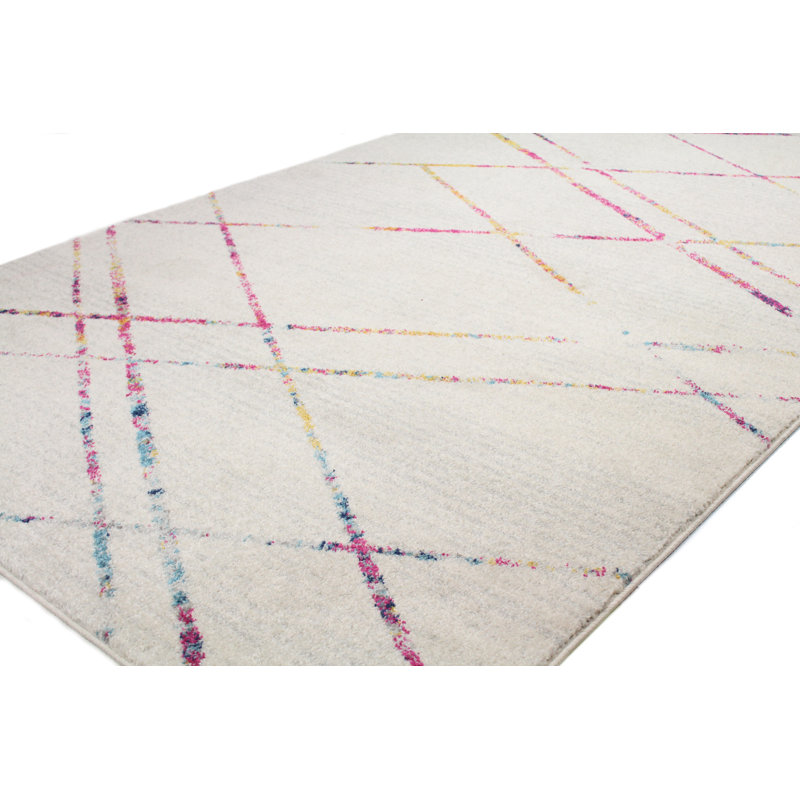 Holian Geometric Area Rug, Rectangle 107 x 168cm