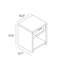 Allenside 16.9'' W 1-Drawer Manufactured Wood Nightstand-1215165910