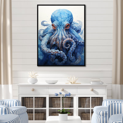 Angry Marine Grace Octopus - Octopus/Squid Animal Wall Art