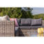 Masakatsu 182 cm W L-Shaped Powder Coated Steel Patio Corner Sofa with Cushions