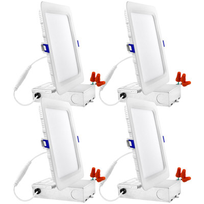 8'' Dimmable Air-Tight IC Rated LED Canless Recessed Lighting Kit