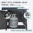 Square Cast iron Propane Fire Pit Table with Lid-833511197