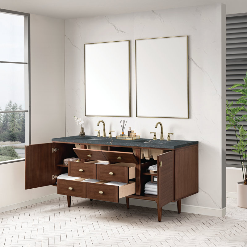 Amberly 72'' W Double Vanity, Parisien Bleu