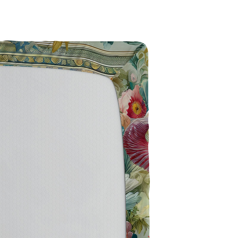 Drap-housse floral Ambesonne, Drap-housse de taille très grand