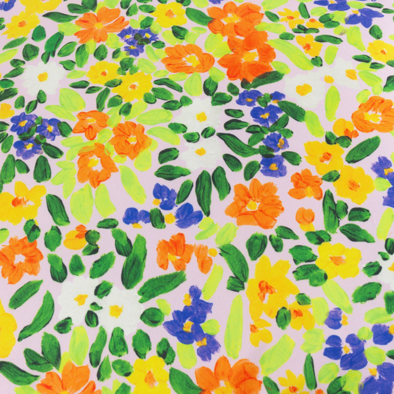 Chaves Indoor / Outdoor Floral Yellow Square Cushion, Pillow Cover Only - No Insert