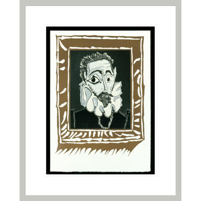 «Portrait d'homme à la fraise» par Pablo Picasso, impression giclée sur cadre