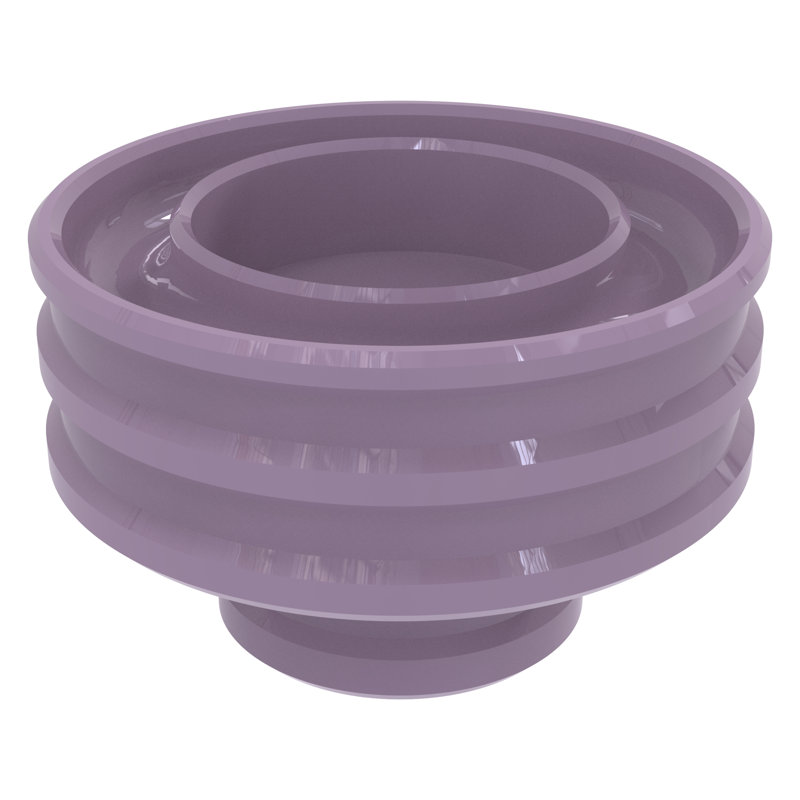 1.75'' H Brass Tabletop Tealight Holder, Lavender