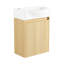 Meuble-lavabo pour salle de bain 16 po en céramique, porte, armoire de rangement pour salle de bain-1510999645