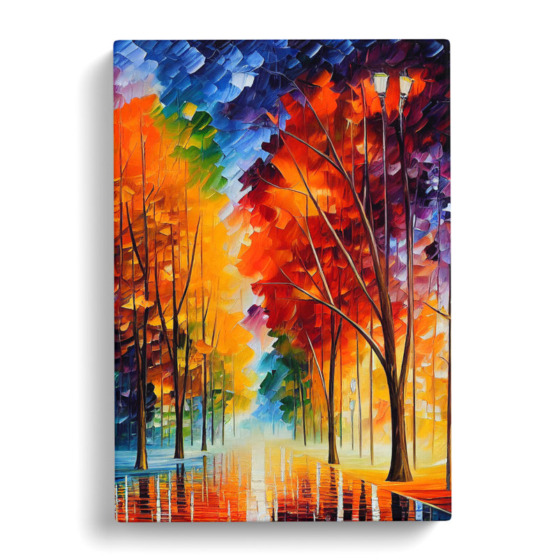 Forest Woodland In Colour No.5 - Wrapped Canvas, 50cm H x 35cm W x 3cm D
