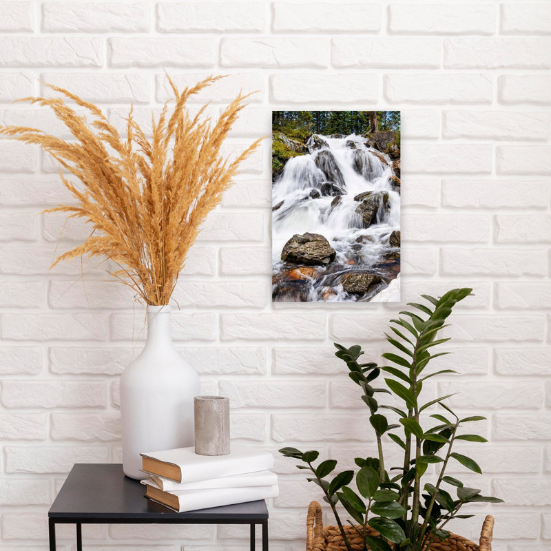 Contemporary Art Abstract Contemporary Forest Landscape Wall Art by Del Mundo Portraits - Wrapped Canvas Print