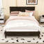Lit plateforme en bois avec conception simple et tête de lit-1142400285-1142400259