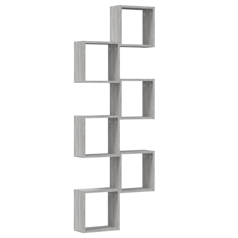 Wall Cube Shelves 6 Pcs 30X15x30 Cm, Grey Sonoma